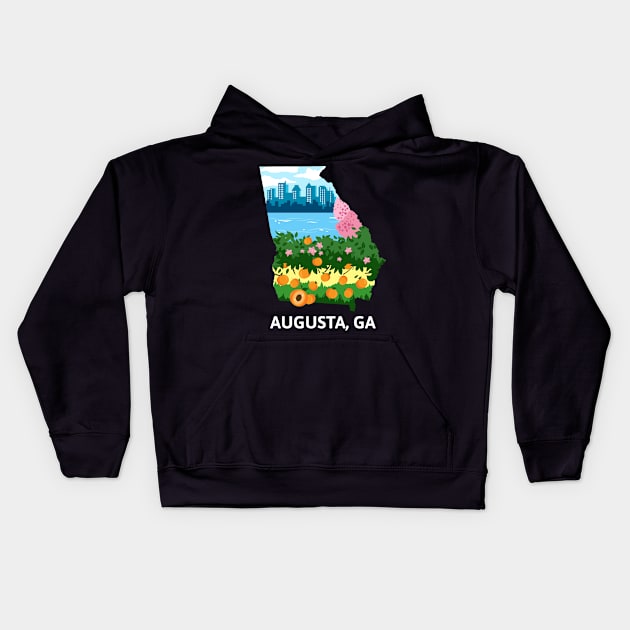 Augusta, GA Kids Hoodie by A Reel Keeper